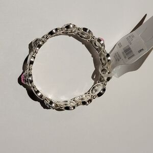 Belk Silver & Black Tone Stretch Bracelet